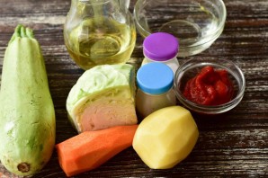 Овощное рагу с томатной пастой