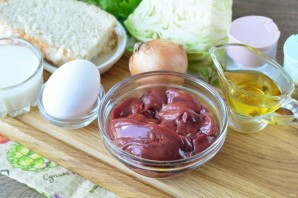 Печеночные оладьи с капустой