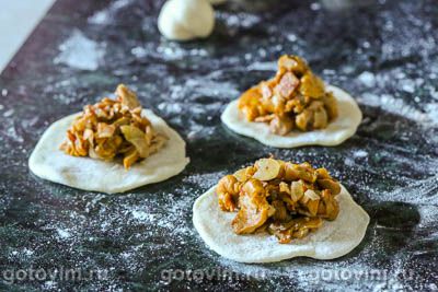 Пельмени с лисичками и беконом Пельмени с лисичками и беконом