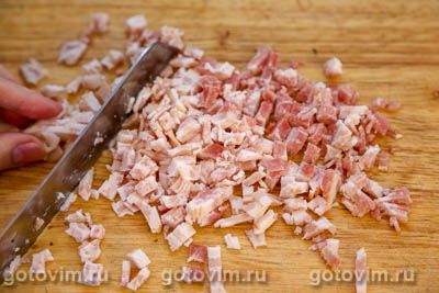 Пельмени с лисичками и беконом Пельмени с лисичками и беконом