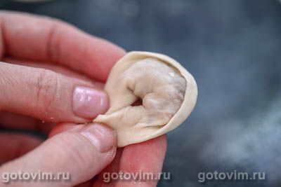 Пельмени с лисичками и беконом Пельмени с лисичками и беконом