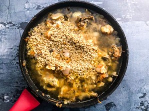 Перловка с курицей и грибами Перловка с курицей и грибами