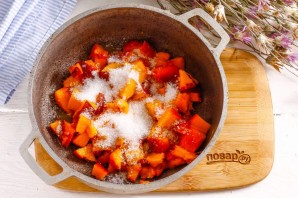 Персиковый компоте для торта