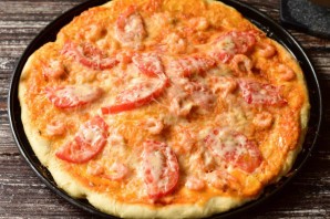 Пицца с креветками и рукколой Пицца с креветками и рукколой