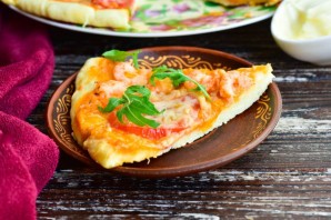 Пицца с креветками и рукколой Пицца с креветками и рукколой