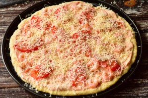 Пицца с креветками и рукколой Пицца с креветками и рукколой