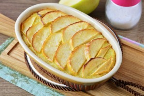 Пшенная запеканка с яблоками