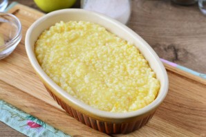 Пшенная запеканка с яблоками