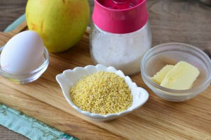 Пшенная запеканка с яблоками