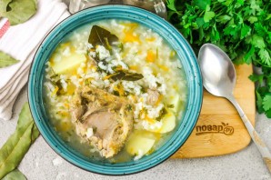 Рисовый суп с уткой