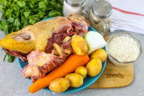 Рисовый суп с уткой