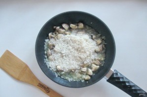 Ризотто с креветками и грибами