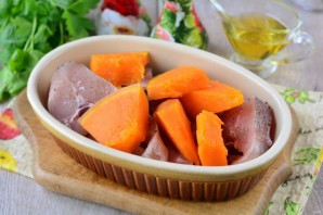 Рыба запеченная с тыквой