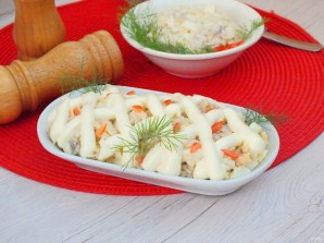 Салат из минтая в огуречном рассоле