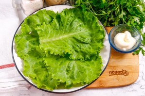 Салат с тунцом и кальмарами