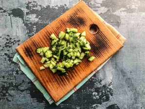 Салат "Семицветик" с корейской морковкой