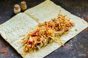 Шаурма с картошкой фри