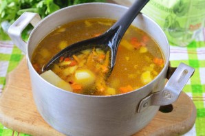 Суп из гороховой муки