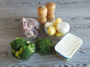 Суп с говядиной и брокколи