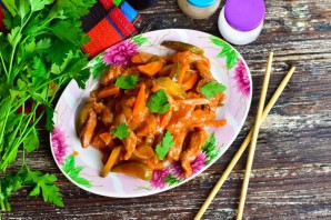 Свинина в карамели по-китайски Свинина в карамели по-китайски