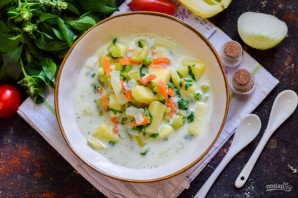 Сырный суп с сельдереем Сырный суп с сельдереем