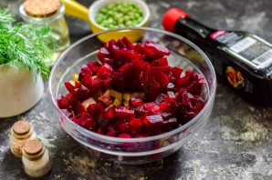 Винегрет с соевым соусом