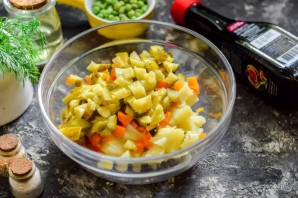 Винегрет с соевым соусом