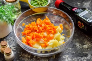 Винегрет с соевым соусом