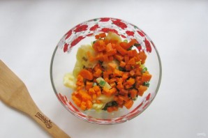 Винегрет со скумбрией