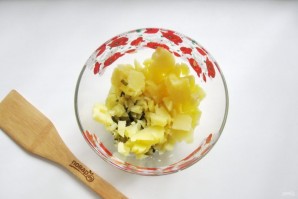 Винегрет со скумбрией