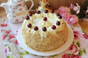 Вишневый торт с заварным кремом