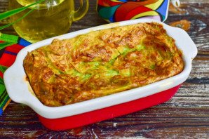 Заливной пирог с кабачками Заливной пирог с кабачками