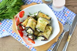 Баклажаны с крабовыми палочками