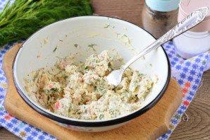 Баклажаны с крабовыми палочками