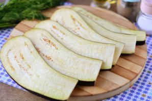 Баклажаны с крабовыми палочками