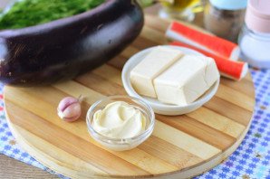 Баклажаны с крабовыми палочками