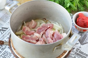 Бефстроганов с гречкой