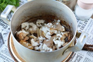 Бефстроганов с гречкой