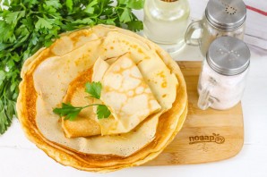 Блины с водкой