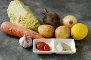 Борщ из савойской капусты