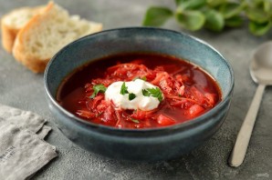 Борщ из савойской капусты