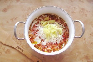 Борщ с яблочным уксусом