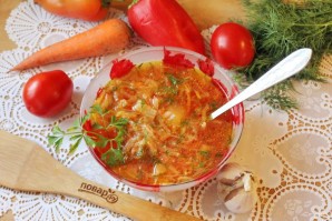 Борщ с яблочным уксусом