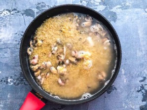 Булгур с морепродуктами