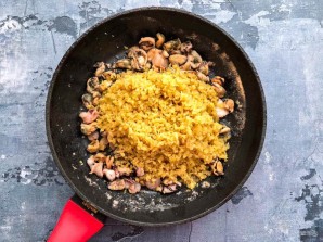 Булгур с морепродуктами