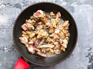 Булгур с морепродуктами