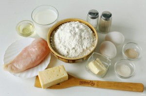 Булочки с курицей и сыром