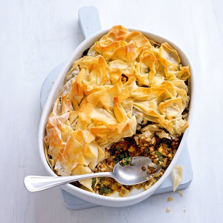 Чечевичная запеканка с курицей