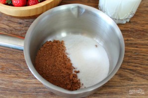 Десерт из сметаны и клубники Десерт из сметаны и клубники