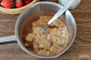 Десерт из сметаны и клубники Десерт из сметаны и клубники